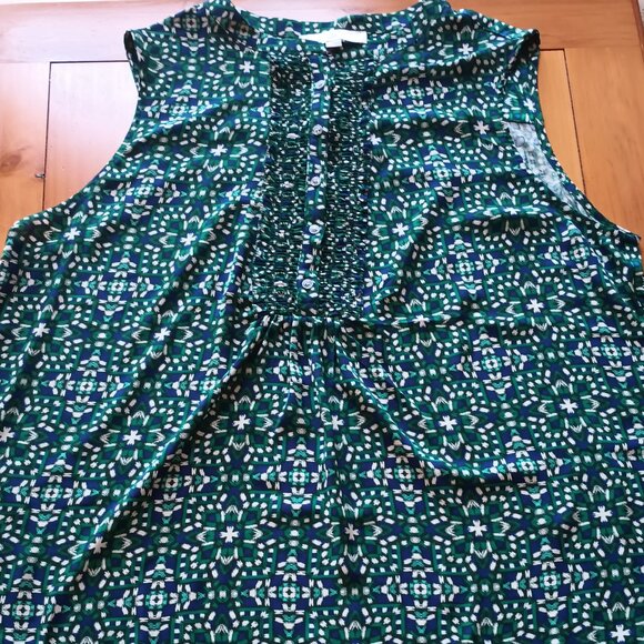 Loft Tops - Loft Size XL Blue and Green Top (NWT)